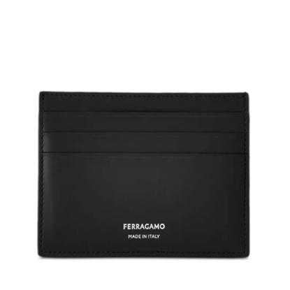 Picture of Ferragamo Classic Credit Card Case - Nero