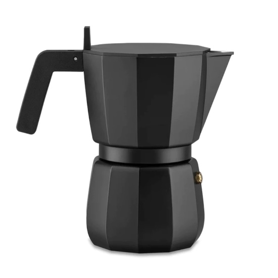 Picture of Alessi 6-Cup Moka Espresso Maker - Black