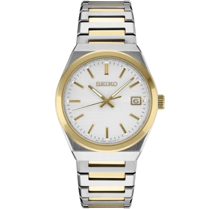 Picture of Seiko Essentials Two-Tone Quartz Watch with White Dial