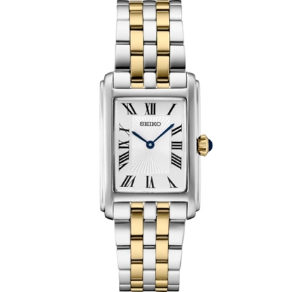 Picture of Seiko Essentials Two-Tone Quartz Watch with White Dial