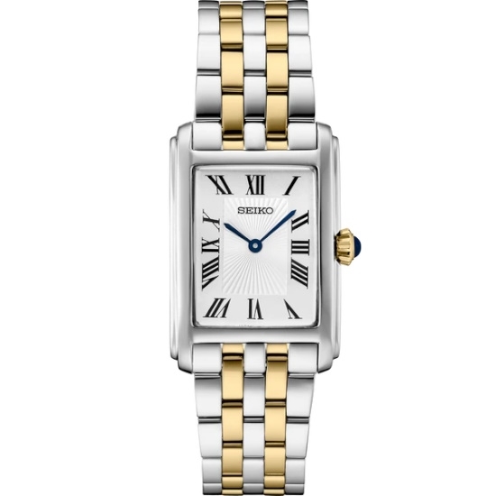 Picture of Seiko Essentials Two-Tone Quartz Watch with White Dial
