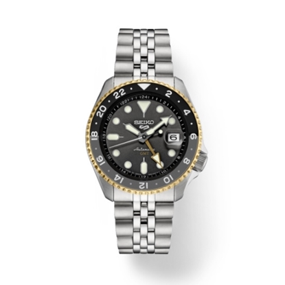 Picture of Seiko 5 Sports Two-Tone Automatic Watch with Charcoal Dial