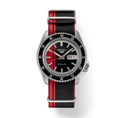 Picture of Seiko 5 Sports Stainless Steel Automatic with Red/Black Dial