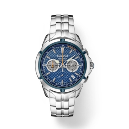 Picture of Seiko Coutura Stainless Steel Quartz Chronograph w/ Blue Dial