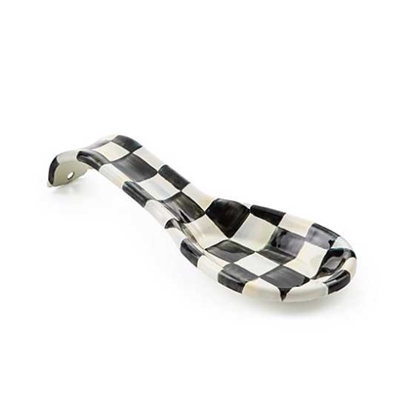 Picture of MacKenzie-Childs Courtly Check Enamel Spoon Rest