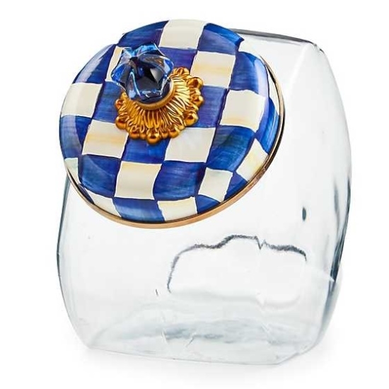 Picture of MacKenzie-Childs Sweets Jar with Royal Check Lid