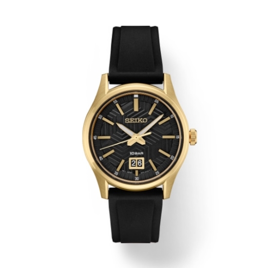 Picture of Seiko Essentials Collection Watch with Matte Black Dial