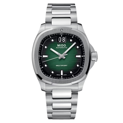 Picture of MIDO Multifort TV Big Date Stainless Steel Watch w/ Green Dial