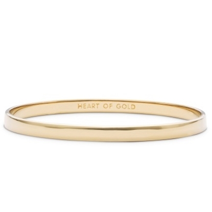 Picture of Kate Spade Idiom Bangle - Heart Of Gold - Gold