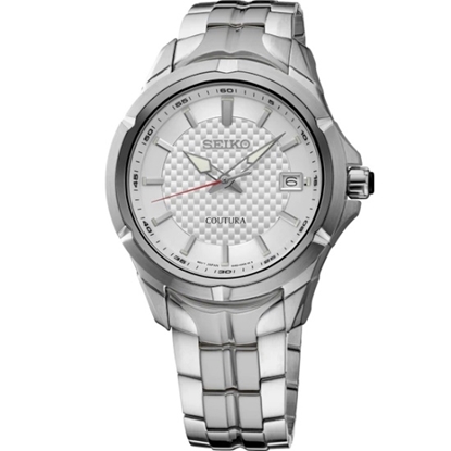 Picture of Seiko Coutura Stainless Steel Quartz Watch with Silver Dial