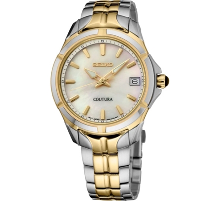 Picture of Seiko Coutura Two-Tone Quartz Watch with Mother of Pearl Dial