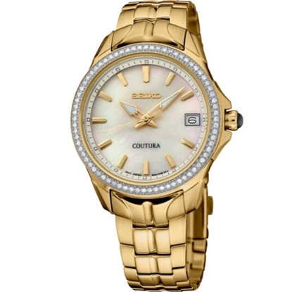 Picture of Seiko Coutura Diamonds Quartz Watch with Mother of Pearl Dial