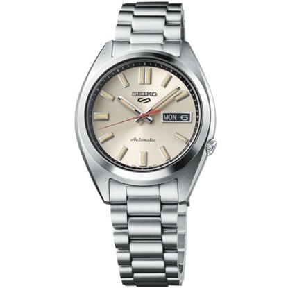 Picture of Seiko 5 Sports Midsize Stainless Steel Auto Watch w/ Ivry Dial