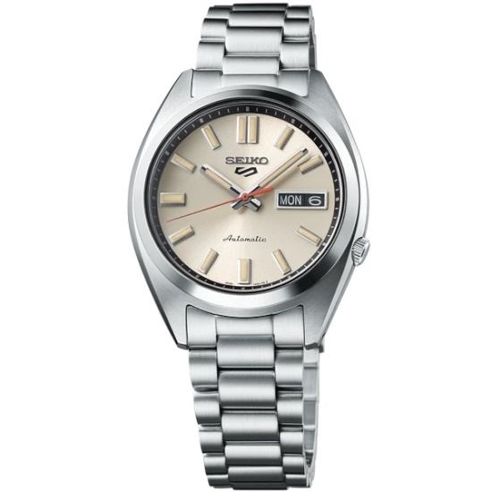 Picture of Seiko 5 Sports Midsize Stainless Steel Auto Watch w/ Ivry Dial