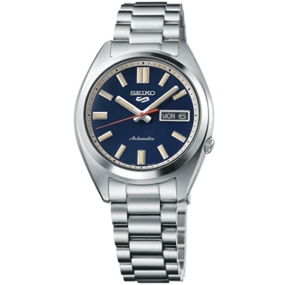 Picture of Seiko 5 Sports Midsize Stainless Steel Auto Watch w/ Blue Dial