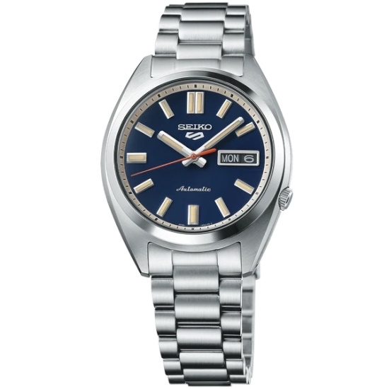 Picture of Seiko 5 Sports Midsize Stainless Steel Auto Watch w/ Blue Dial