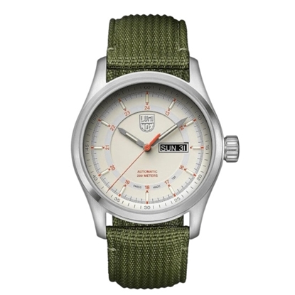 Picture of Luminox Atacama Auto Watch with Green Nylon Stra & Beige Dial
