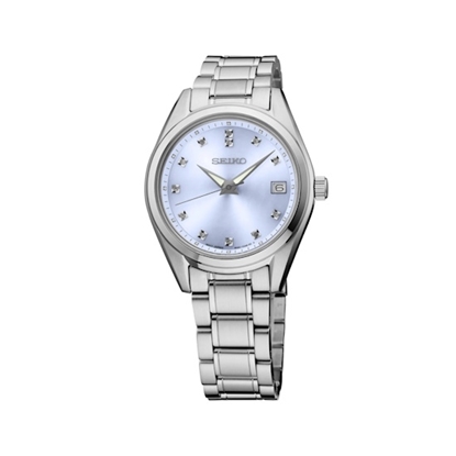 Picture of Seiko Essentials Ladies' Watch with Light Blue & Diamond Dial