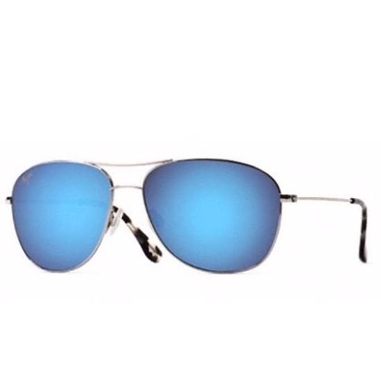 Picture of Maui Jim® Cliff House Sunglasses - Silver/Blue