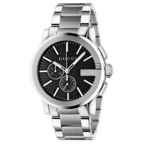 Picture of Gucci G Chrono, SS Bracelet, Black Dial