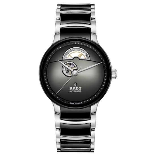 Picture of Rado Centrix Automatic Open Heart Watch with Black Dial