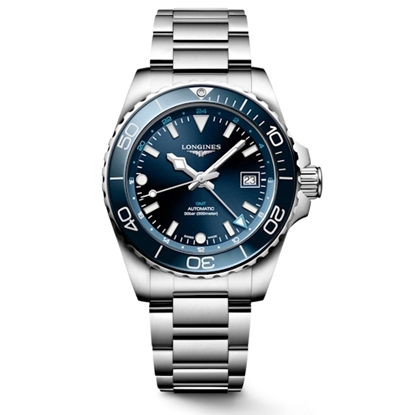 Picture of Longines Hydroconquest GMT Stainless Steel Watch w/ Blue Dial