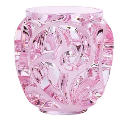Picture of Lalique Tourbillons Vase - Pink Luster Crystal