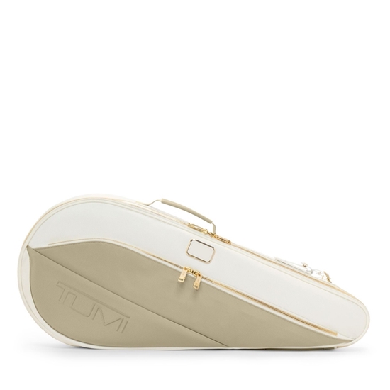 Picture of Tumi Alpha Tennis Racket Bag - Off White/Tan