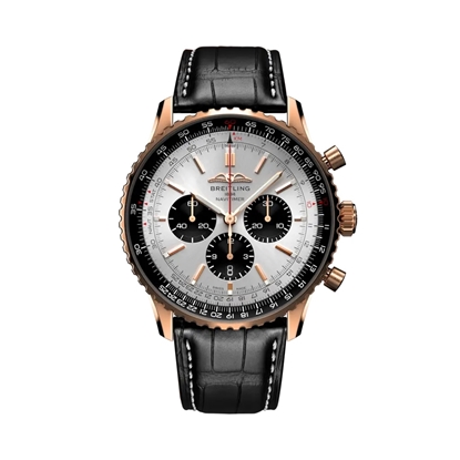 Picture of Breitling Navitimer B01 Chronograph 46 Watch w/ Leather Strap