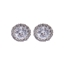 Picture of Nadri Round Earrings Framed with Crystal Stones