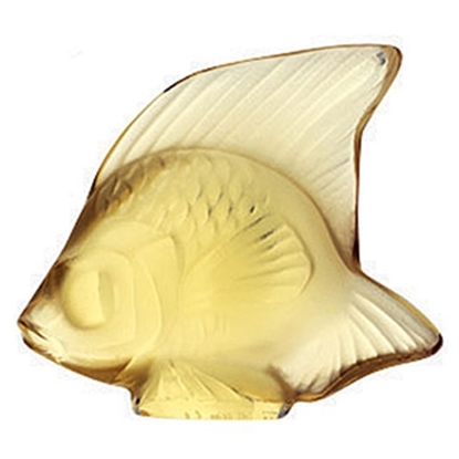 Picture of Lalique Fish Figurine - Gold