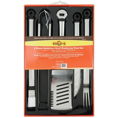 Picture of Mr. Bar-B-Q 5-Piece Stainless Steel Barbecue Tool Set