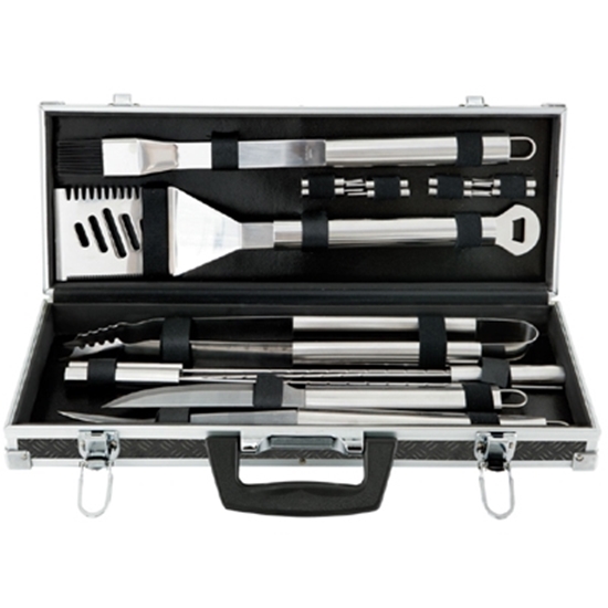 Picture of Mr. Bar-B-Q 18-Piece Barbecue Tool Set With Aluminum Case