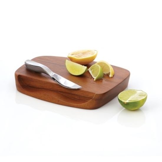 Picture of Nambe Gourmet Blend Bar Board with Knife