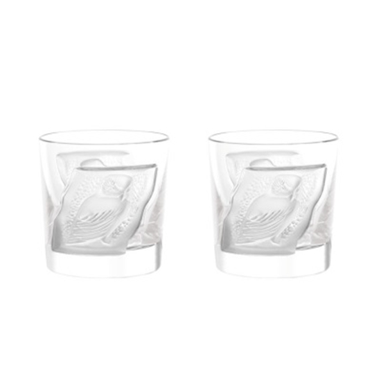 Picture of Lalique Owl Cordial Tumblers - Set of 2