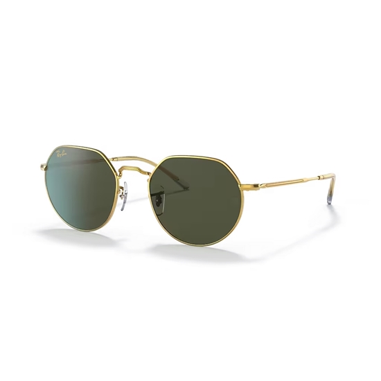Picture of Ray-Ban Jack Sunglasses - Gold Frame/Green Lenses