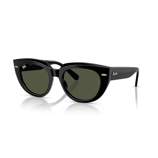 Picture of Ray-Ban Doreen Sunglasses-Black Frame/Green Lenses