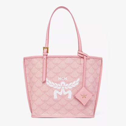 Picture of MCM Himmel Shopper in Lauretos - Silver Pink