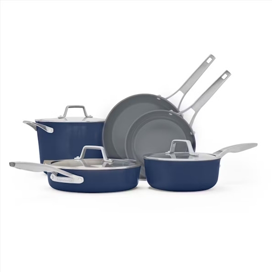 Picture of Calphalon Premier Cook Ceramic 8-Piece Cookware Set - Midnight