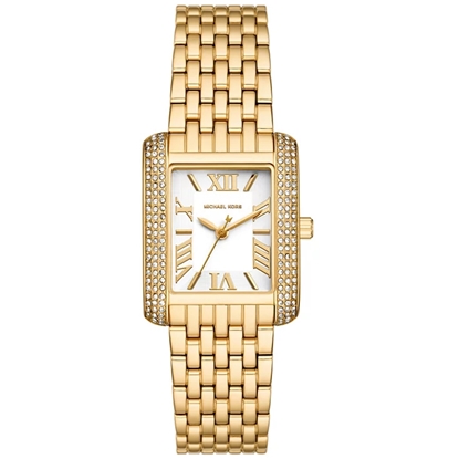 Picture of Michael Kors Petite Emery Pavé Gold-Tone Stainless Steel Watch