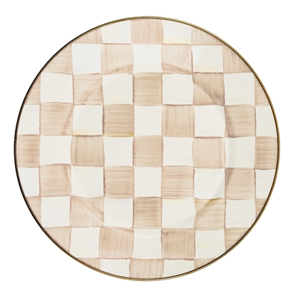 Picture of MacKenzie-Childs Mocha Check Dinner Plate