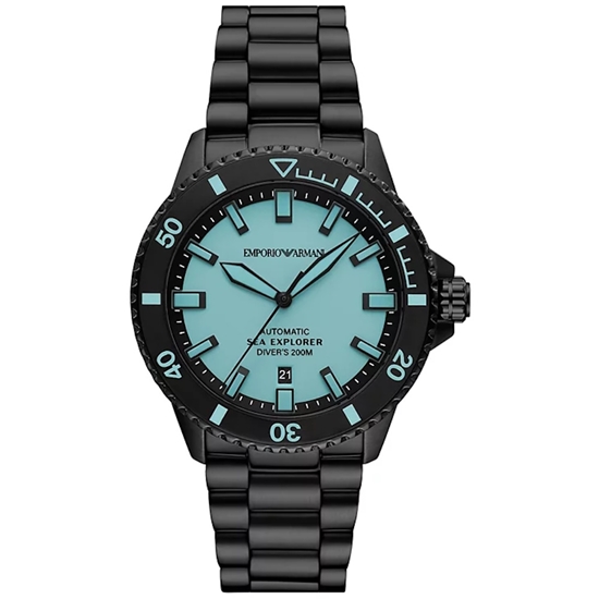 Picture of Emporio Armani Sea Explorer Auto Black Stainless Steel Watch