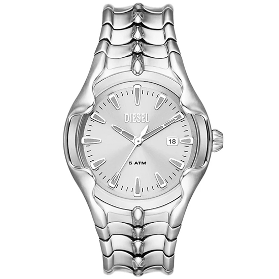 Picture of Diesel Vert Three-Hand Silver-Tone Stainless Steel Watch