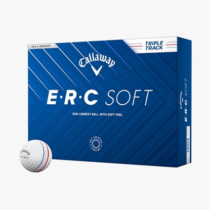 Picture of Callaway ERC Soft Triple Track White Golf Balls - 2 Dozen