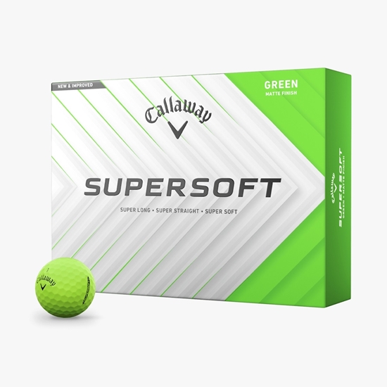 Picture of Callaway Supersoft Green Golf Balls - 2 Dozen