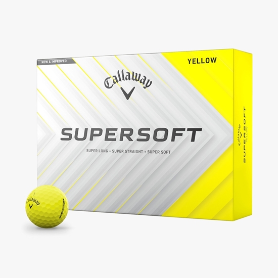 Picture of Callaway Supersoft Yellow Golf Balls - 2 Dozen