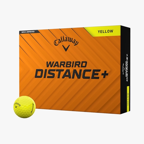 Picture of Callaway Warbird Distance+ Yellow Golf Balls - 2 Dozen