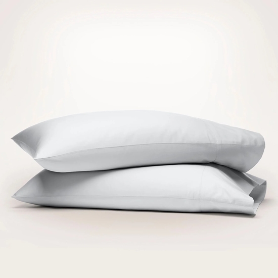 Picture of Boll & Branch Percale Hemmed King Pillowcase Set - Sky