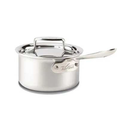 Picture of All-Clad D5 Brushed Stainless Steel 1.5-Quart Sauce Pan w/ Lid