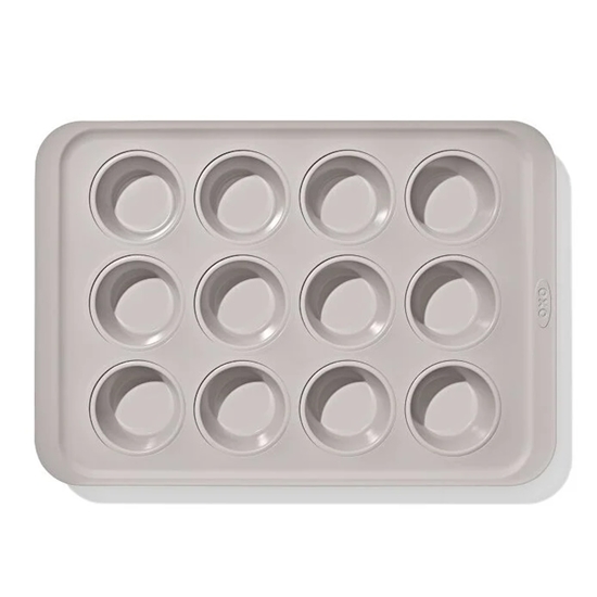 Picture of OXO Non-Stick Pro Ceramic Coated 12-Cup Muffin Pan - Biscuit
